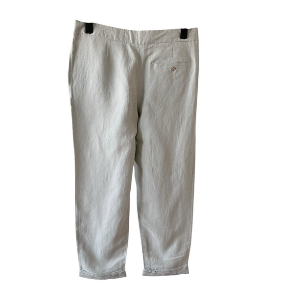 Aritzia Wilfred Allant Gray Linen Blend Cropped Pants - Picture 2 of 13